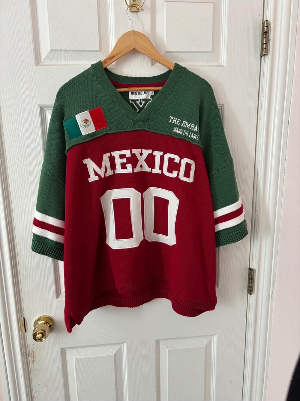 MARQ The Label Mexico Embassy Knit Jersey 100% Cotton M - Picture 2 of 5